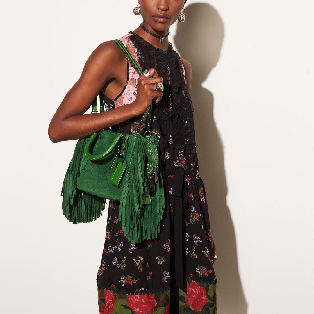 Coach rogue cheap with fringe