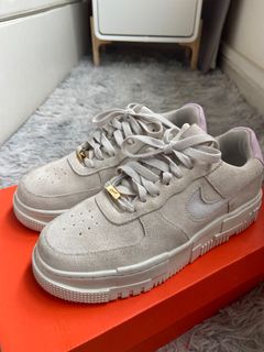 Nike air force shop 1 womens grey suede