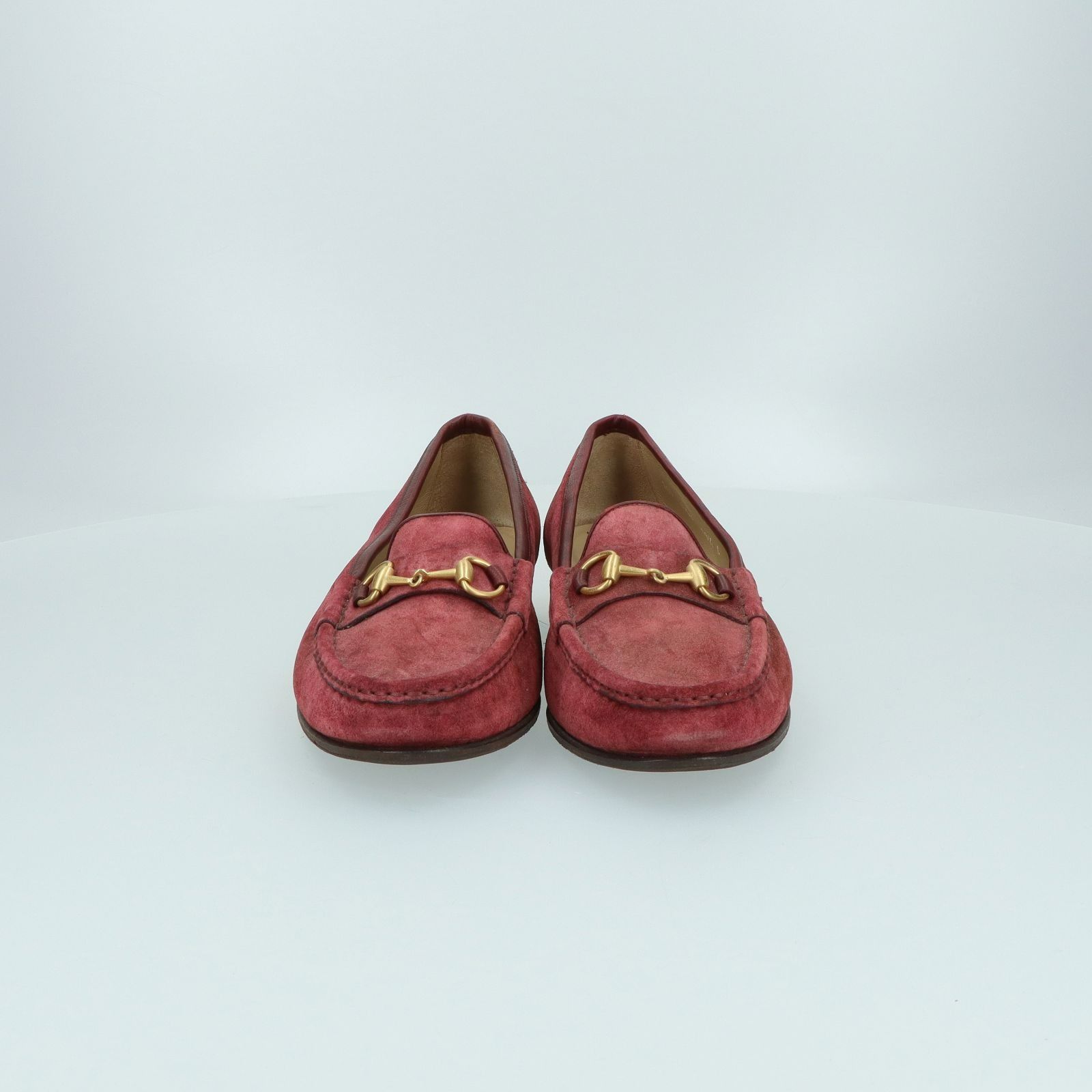 Red suede cheap gucci loafers