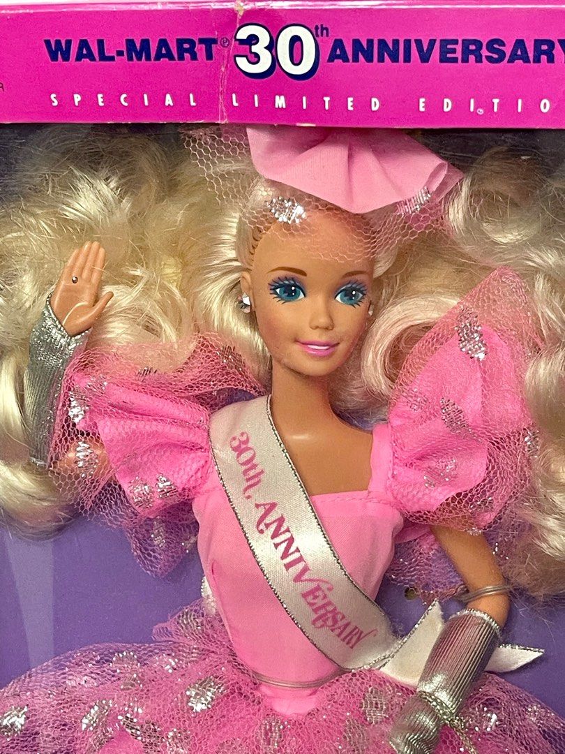 NRFB 1992 Barbie Anniversary Star Walmart 30th Anniversary doll