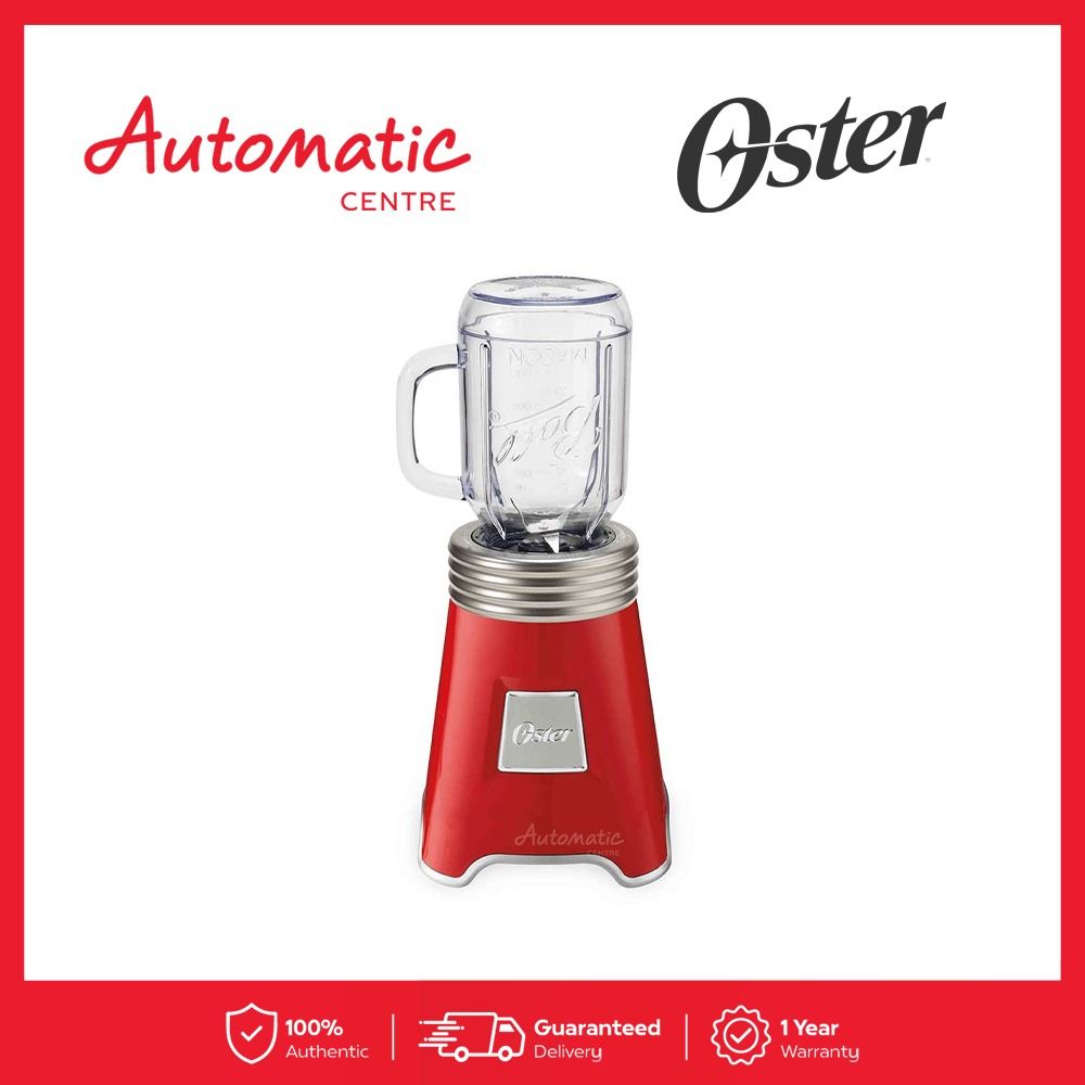 Oster BLSTMM2 PL Blender with One-Touch Operation and Storage Cap (Category: Juicers, Blenders & Grinders) located in Makati City. Submitted by tri0526 (Listing ID 1286312436, Image 1). Description: Bought from Abenson for PHP2,998 (now retails for 2,698) Includes 2 pieces of dishwasher-safe, BPA-free plastic Ball Mason style jars 600ml. Perfect condition :) Product Dimension: Length: 14.5cm Width: 14.5cm Height: 32cm Product Weight: 1.3kg Shippi