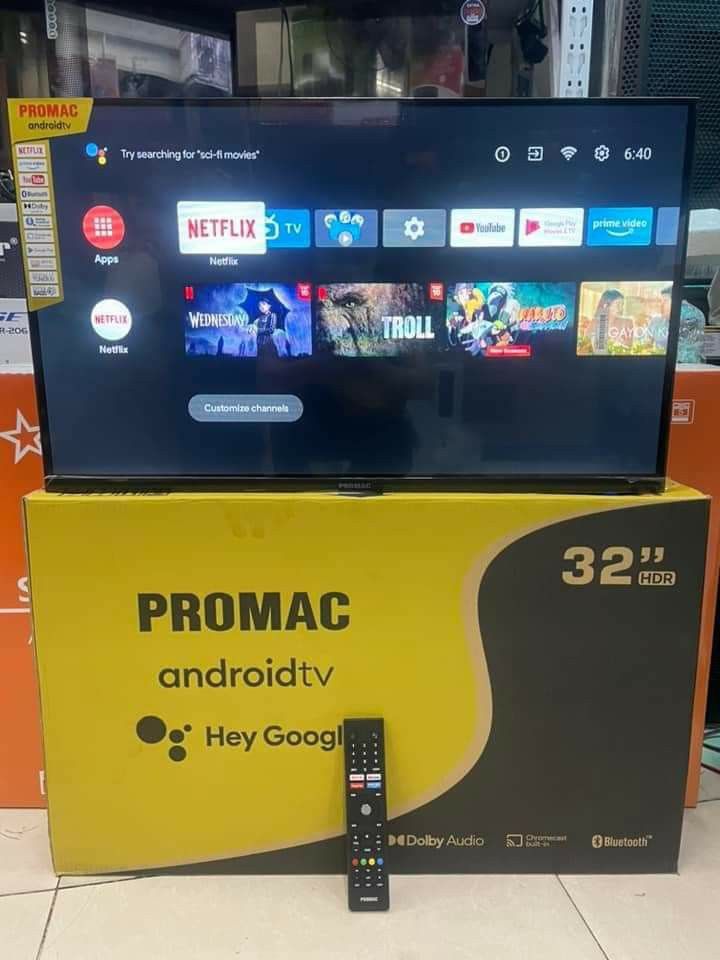 PENSONIC AND PROMAC ANDROID GOOGLE TV 32" (Category: TV) located in Quezon City. Submitted by st_jericho (Listing ID 1286199948, Image 1). Description: 📺 PENSONIC AND PROMAC ANDROID GOOGLE TV 32" ✅BRANDNEW ITEMS 🆓FREE REMOTE CONTROL 🆓FREE STAND BASE ✔️Smart Android TV (hey google) ✔️HD Ready ✔️Built in ISDB-T Digital Receiver – can receive local Digital Channels (need antena) ✔️Bluetooth 5.0 ✔️Frameless / Borderless ✔️Dolby Audio ✔️OS System: 