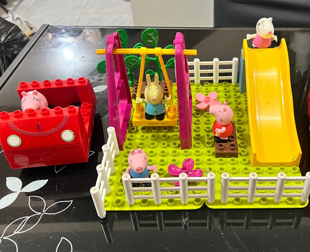 Peppa pig lego playground hot sale