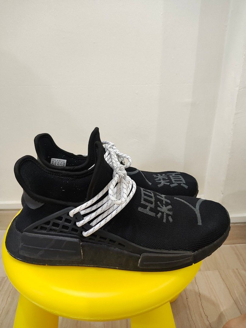 Pharrell x adidas NMD human race black Men s Fashion Footwear Sneakers on Carousell