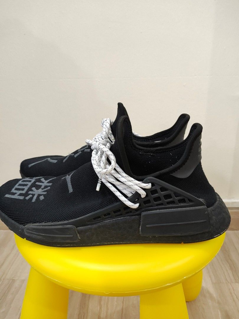 Pharrell x adidas NMD human race black Men s Fashion Footwear Sneakers on Carousell
