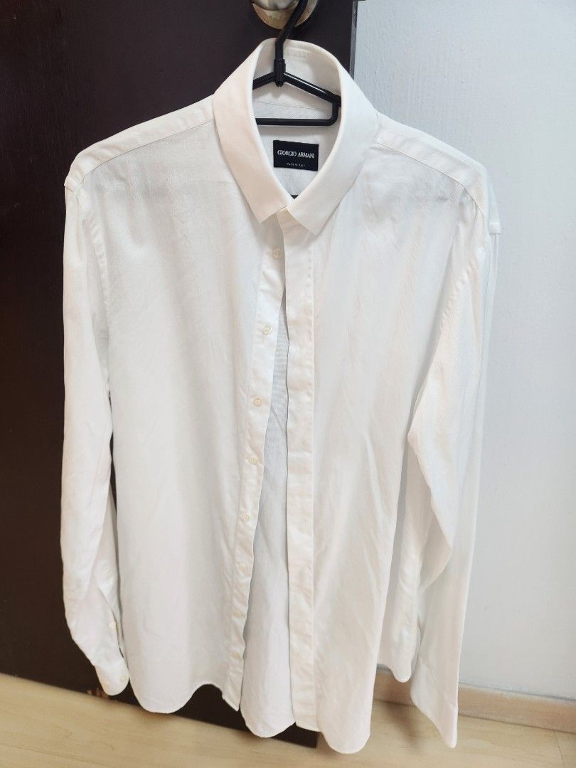 White armani clearance shirt