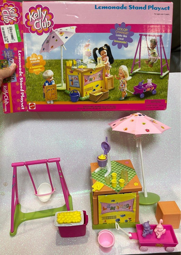 Toy Barbie Kool Aid Stand Barbie Kelly Club Lemonade Stand Playset