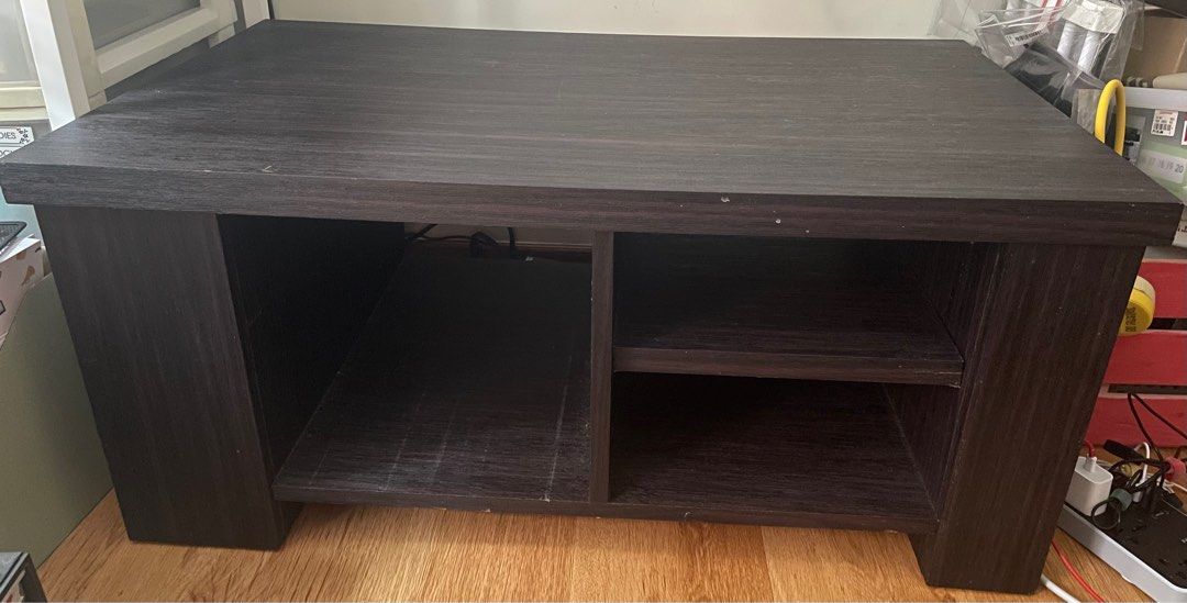 Preloved Coffee Table (Category: Tables & Sets) located in Quezon City. Submitted by maxinemnl (Listing ID 1286406134, Image 1). Description: Made of wood; bought at Ortigas Home Depot.