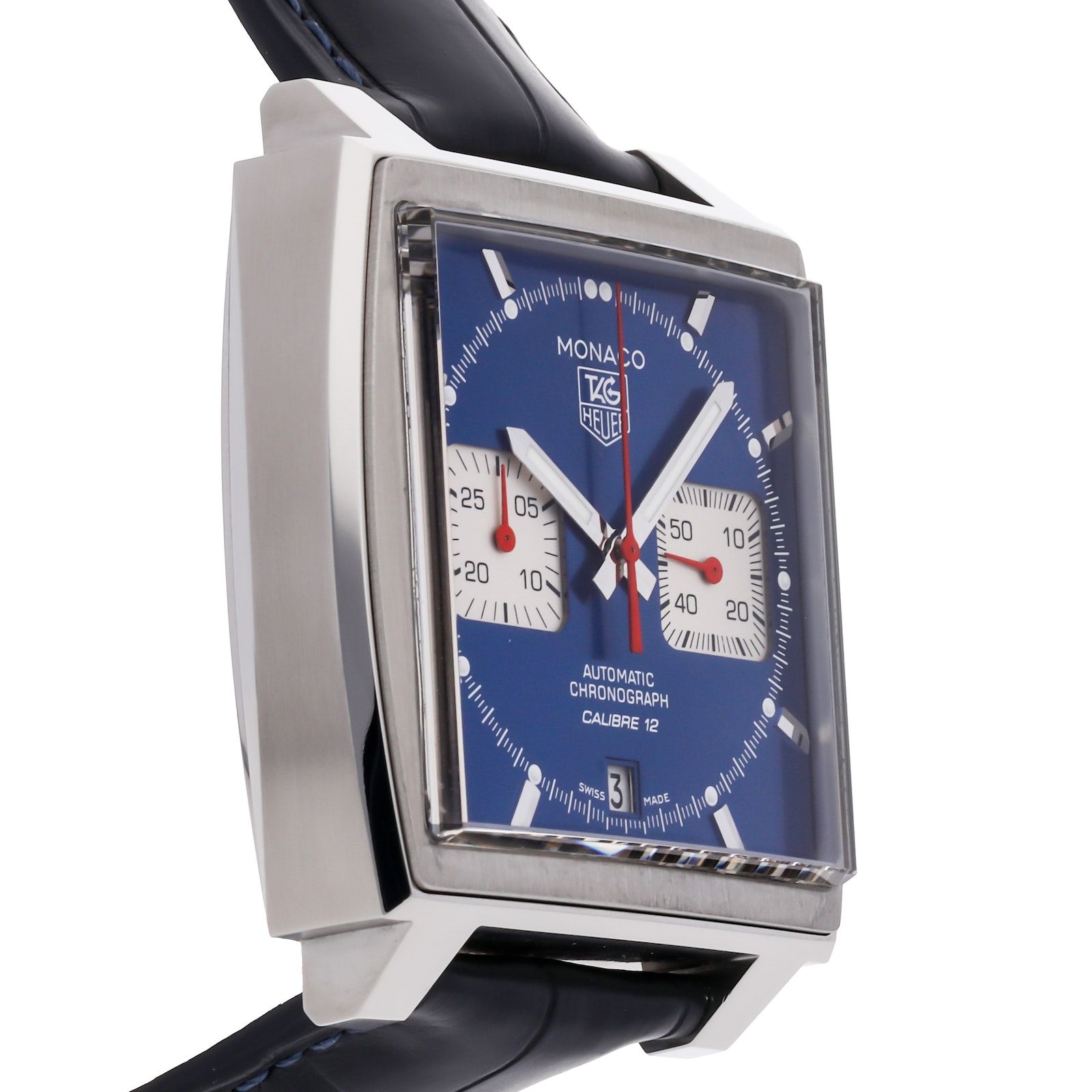 Pre Owned Tag Heuer Monaco Calibre 12 CAW2111.FC6183 Luxury