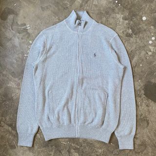 Ralph Lauren - Zip Up Pima Cotton Sweater