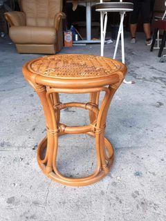 Rattan round stool