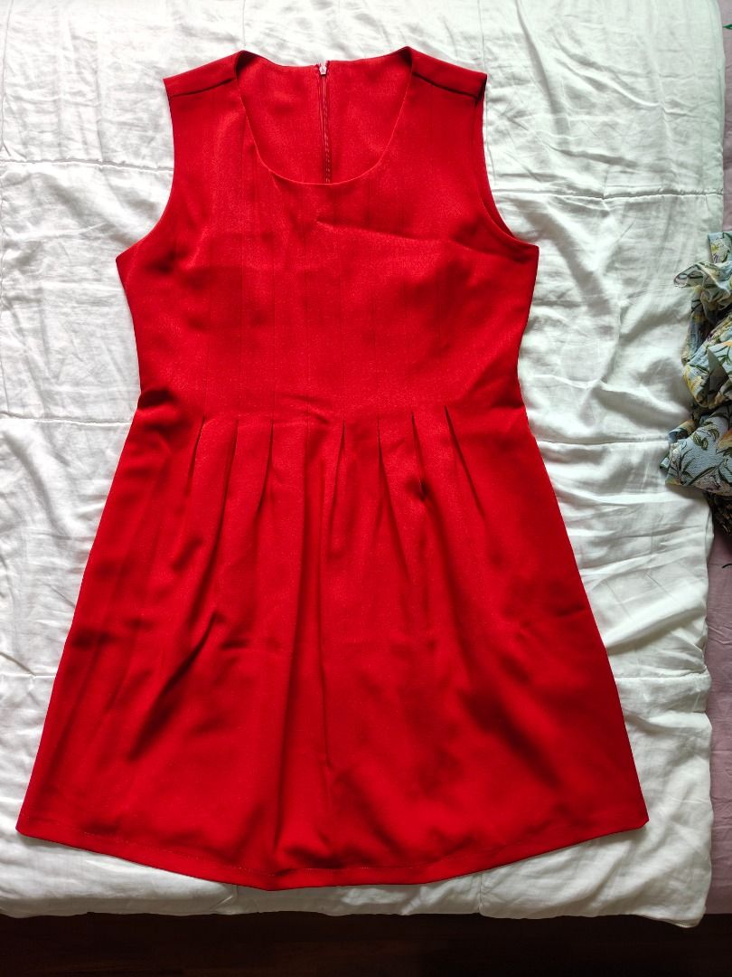 Red dresses hotsell with pockets