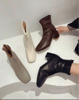 Low cut sales square toe boots