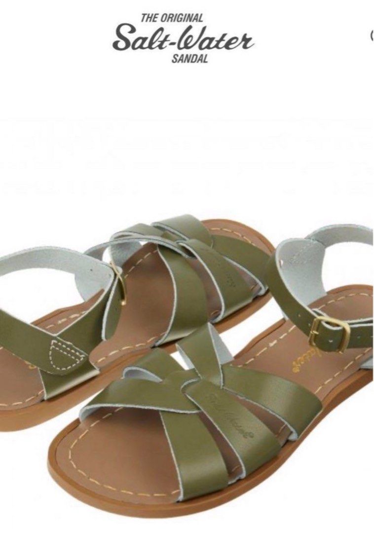 Saltwater sandals olive green store