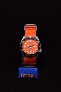 Seiko Mod SKX Orange NATO Strap