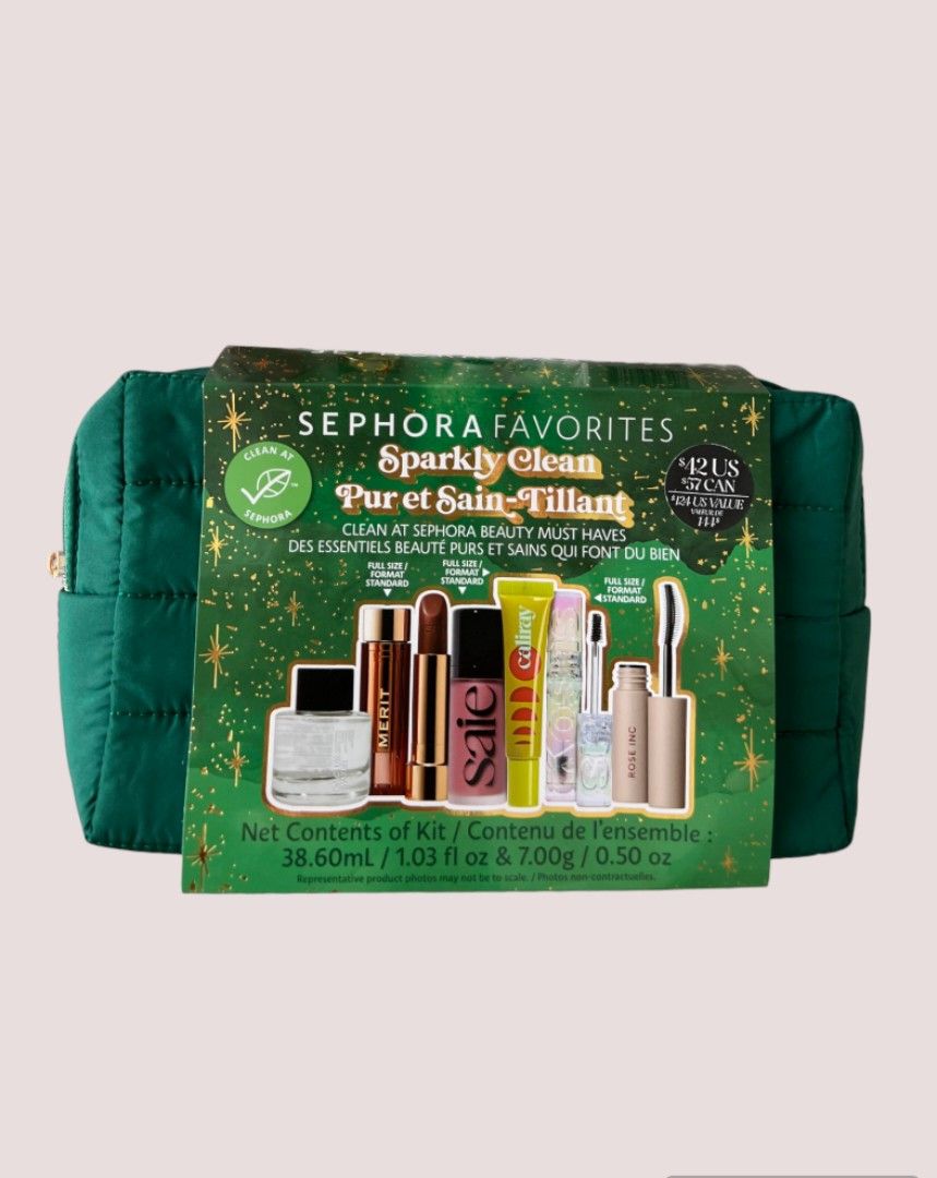 Kit Holiday Sparkly Clean Beauty set SEPHORA FAVORITES