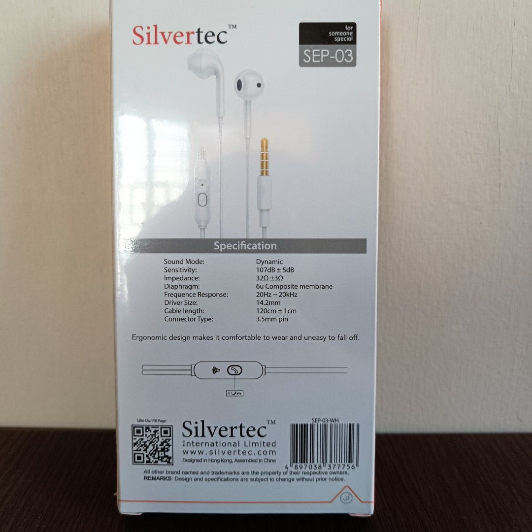 Silvertec HD Audio Wired Earphones