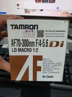 Tamron Auto Focus 70-300mm f/4.0-5.6 Di LD Macro Zoom Lens for Canon Digital SLR Cameras (Model A17E)