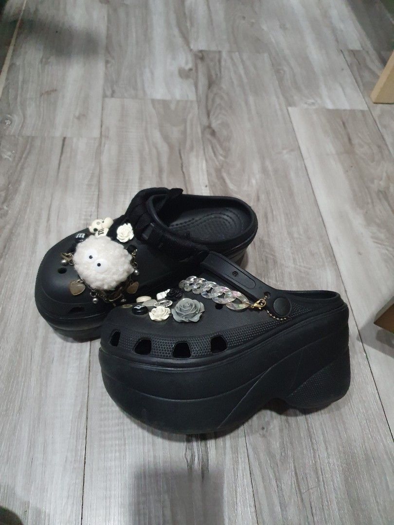 THICK 10 INCH PLATFORM CROCS RUBBER SANDALS