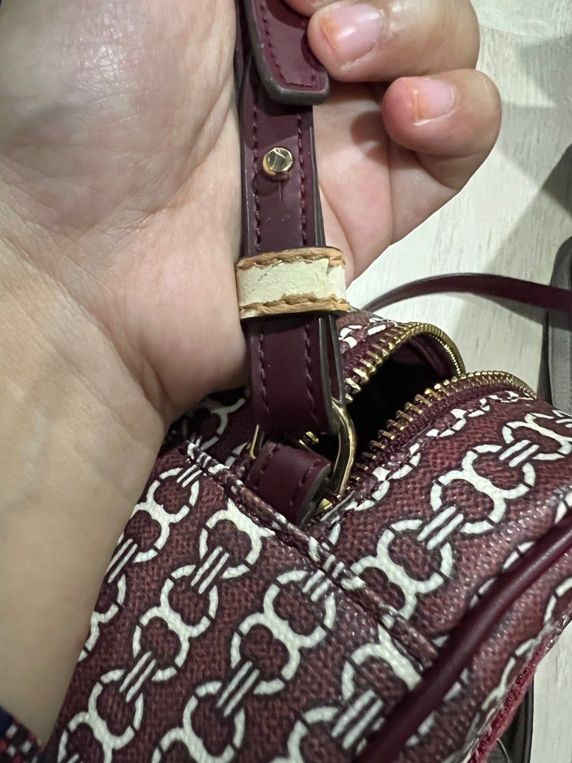 Tory burch Gemini link canvas camera bag