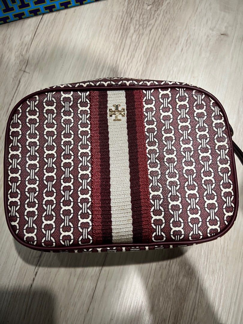 Tory burch Gemini link canvas camera bag