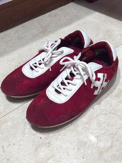 Tory burch sawtooth outlet logo trainer sneakers