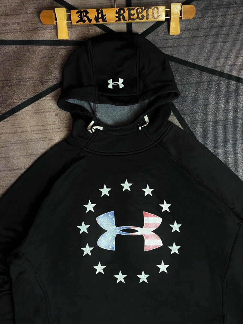 Under Armor Freedom Tech Terry Hoodie Jacket Men s Fashion Coats