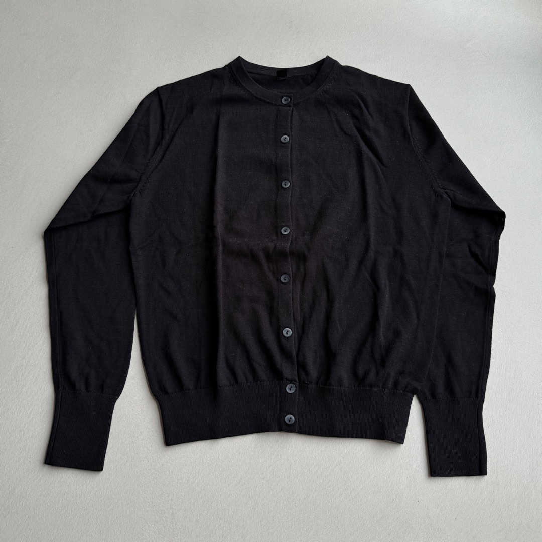 Uniqlo black hot sale cardigan