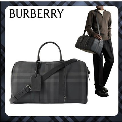 URGENT SALE Authentic Burberry Check Boston Bag Luxury Bags