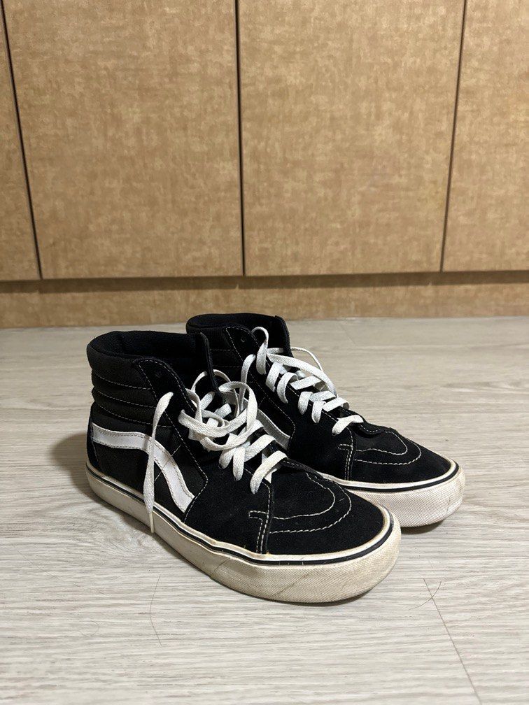 All black vans discount old skool high top