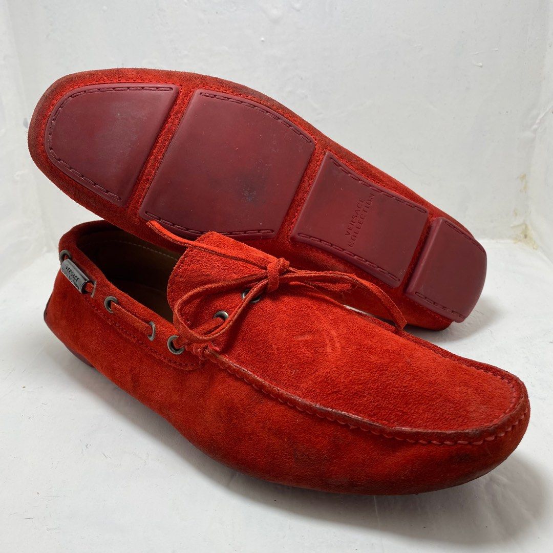 Red versace loafers sales
