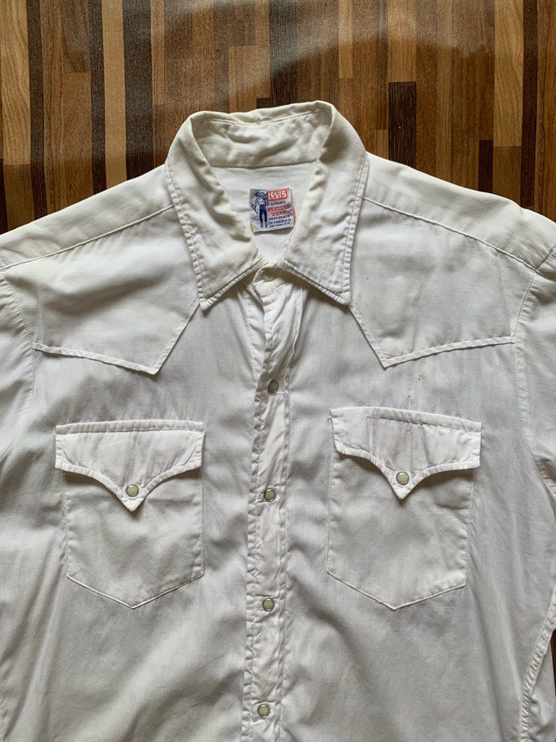 Vintage 60s Levis Sandleman Western Shirt DOT