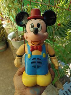 vintage Mickey Mouse 1989 Rock-paper-scissors Takara Tomy Japan Old Toy Vintage Retro
