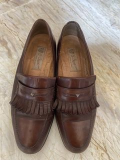 Vintage Gucci Brown Leather Made In Italy Mens Loafer
