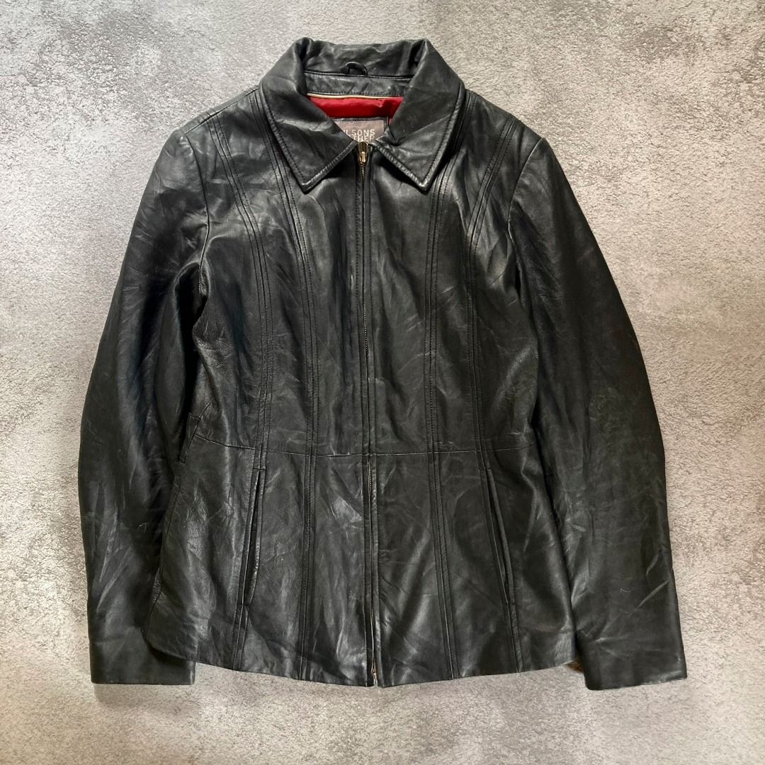 Wilson leather discount coat factory