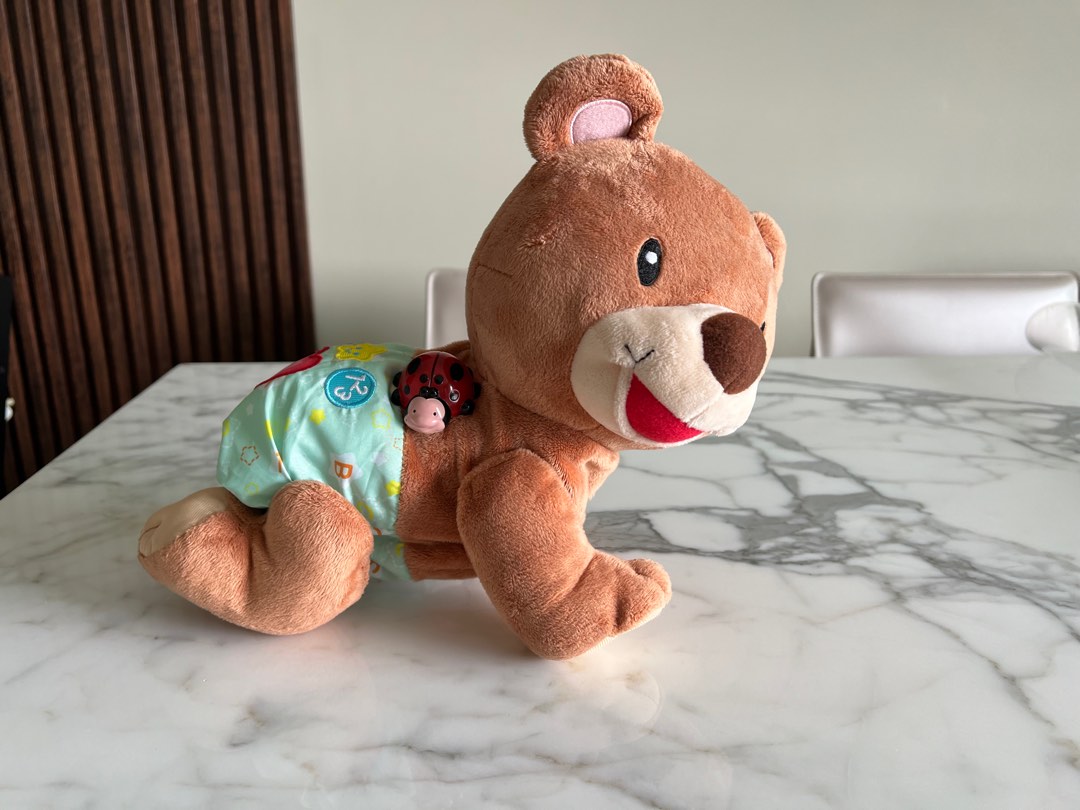 Vtech crawl top along bear pink