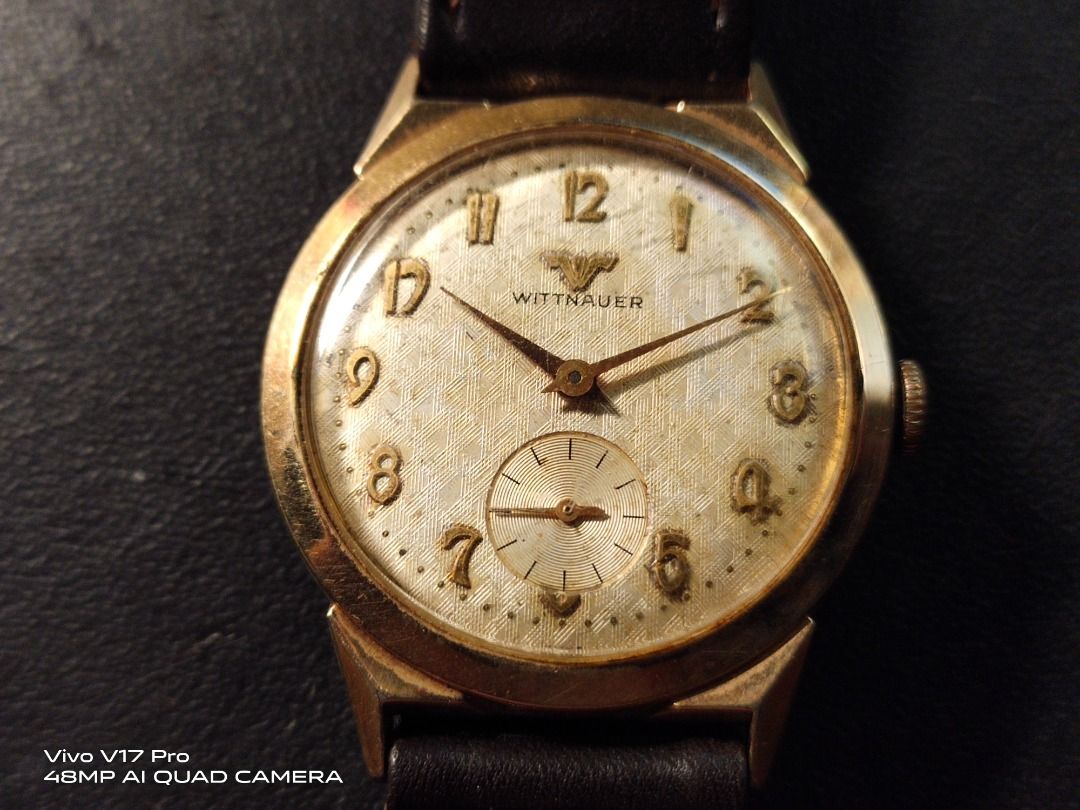 Vtg Wittnauer By Longines 10K RGP Bezel Mechanical Hand Winding Watch Men s Fashion Watches Accessories Watches on Carousell