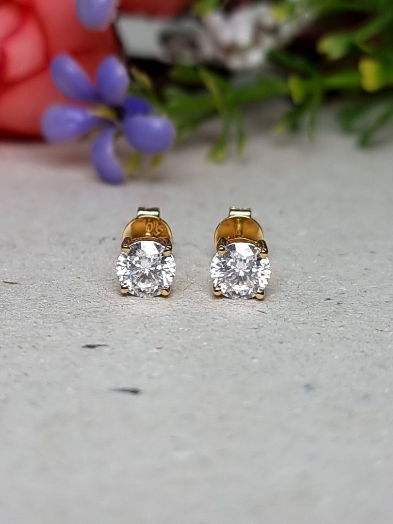 Real diamond earing on sale