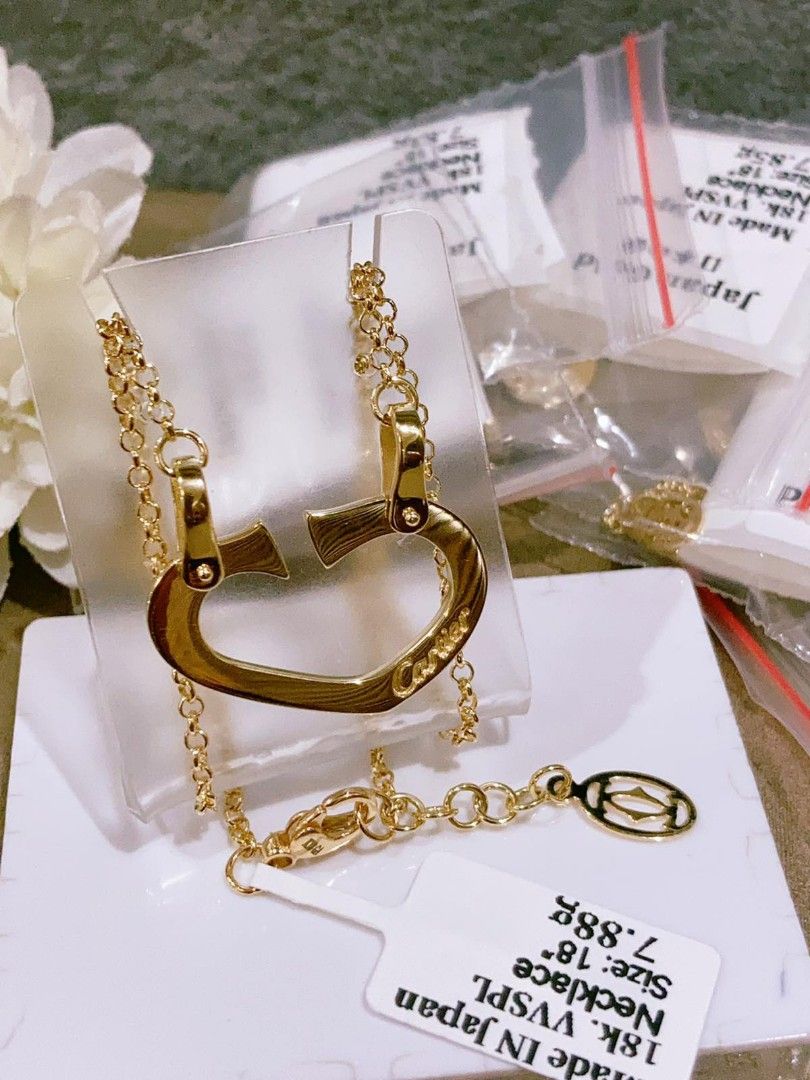 18k yg pawnable necklace Women s Fashion Jewelry Organizers Necklaces on Carousell