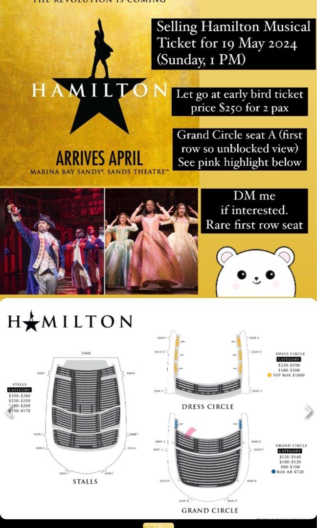 19 May Hamilton Show Tickets Tickets Vouchers Event Tickets