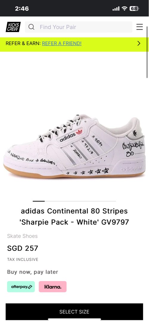 Adidas continental 80 on sale afterpay