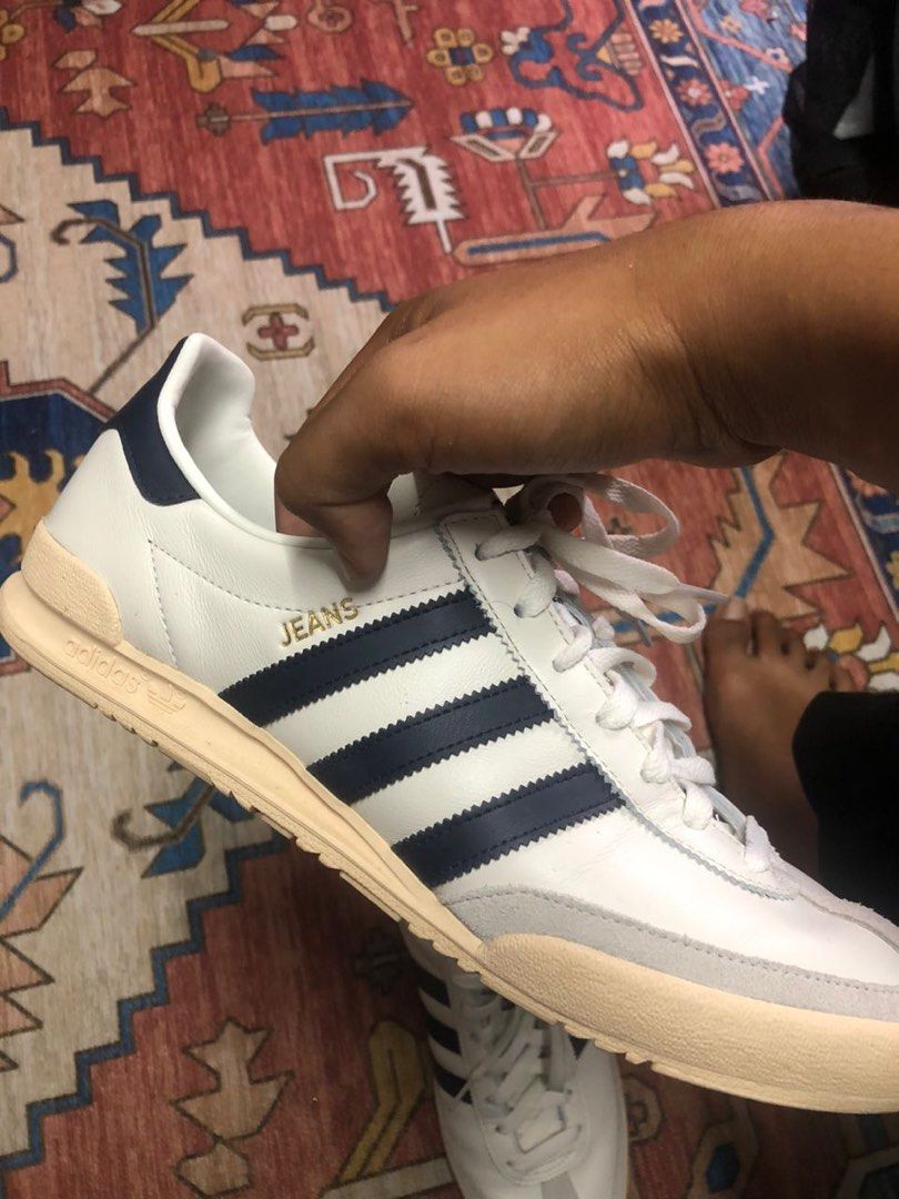 Adidas jeans on feet hotsell