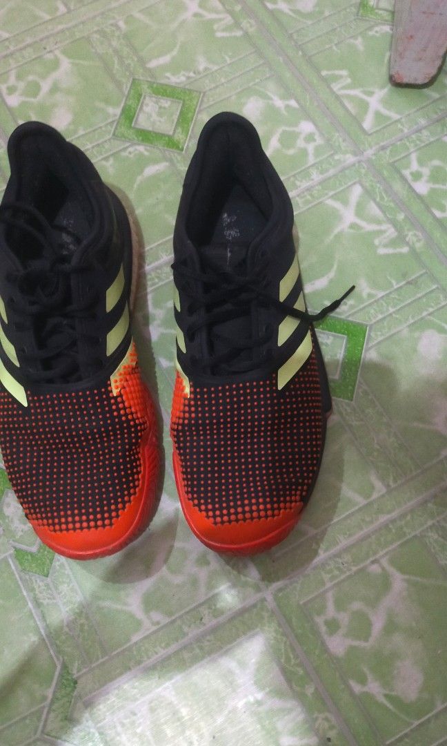 Adidas solecourt boost top black/orange men's shoe