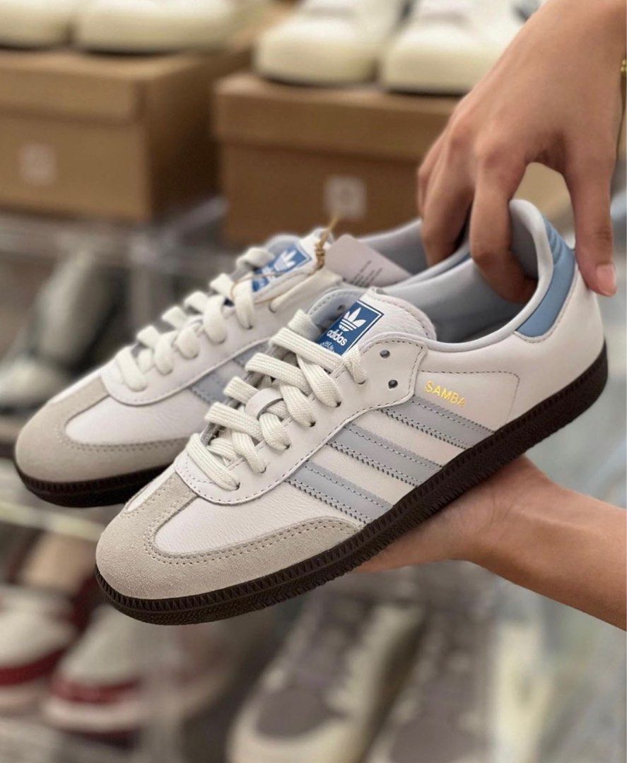 adidas gazelle silver green womens adidas Samba OG Preloved Ink Halo Blue