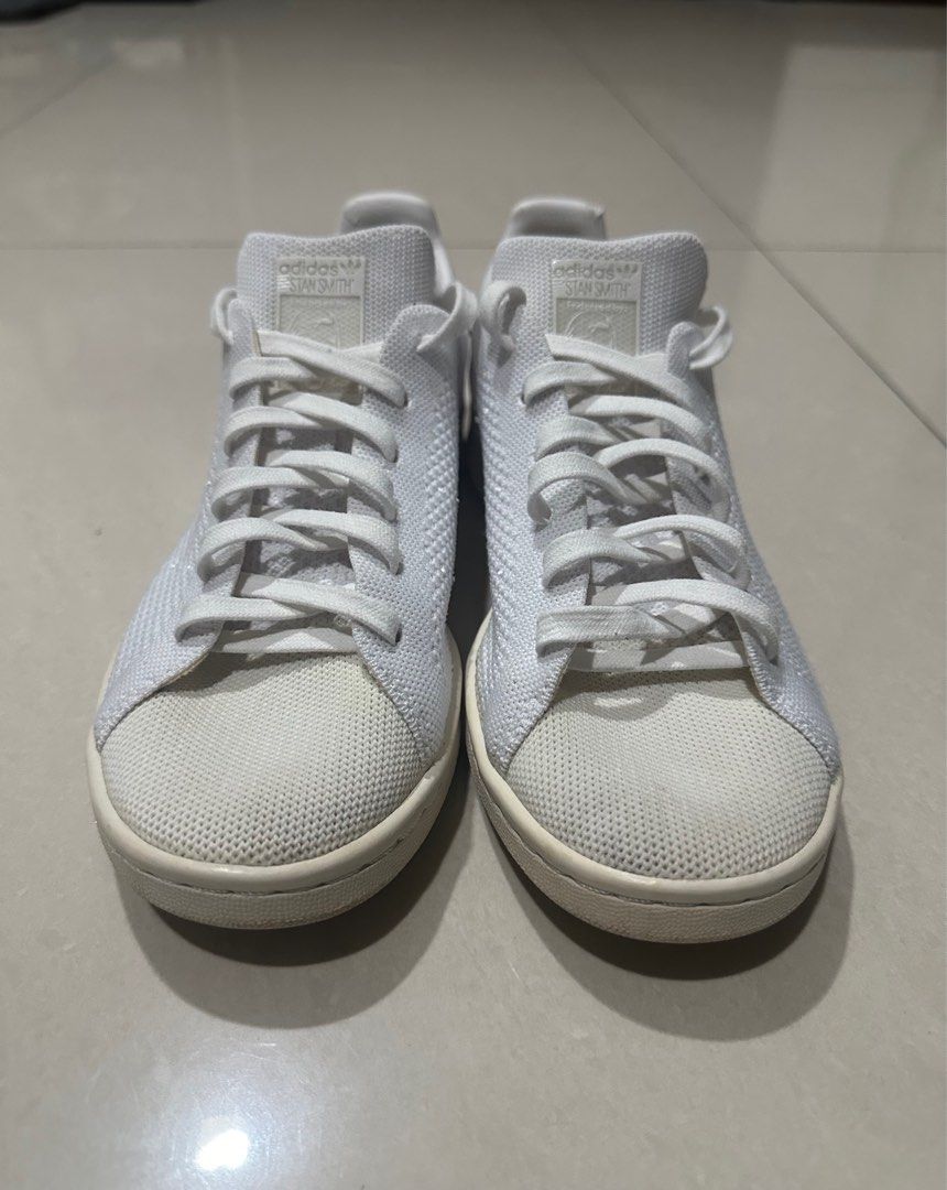 Adidas stan on sale smith primeknit silver