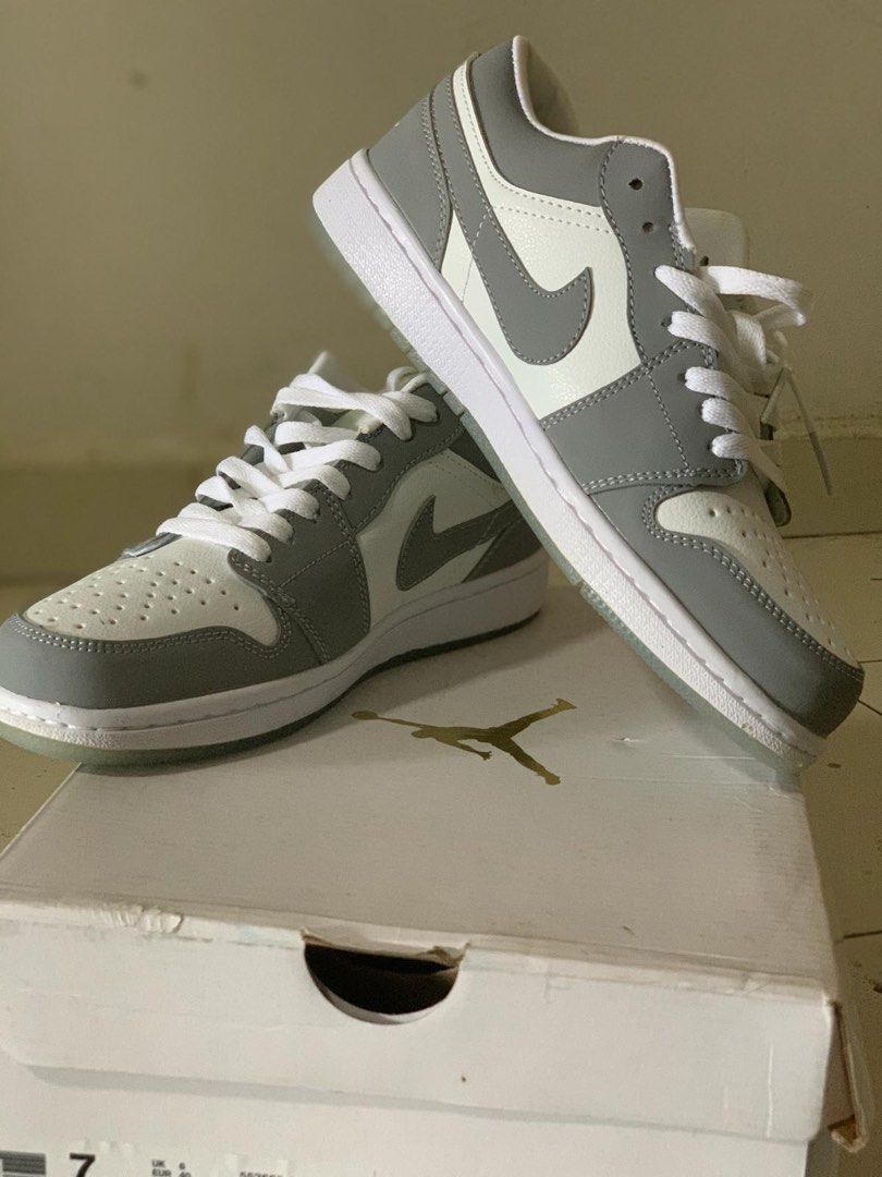 Air Jordan 1 Retro Low NS US8 Size Eur 39 Grey White Men s