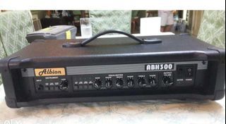 Albion bass head amp and cabinet