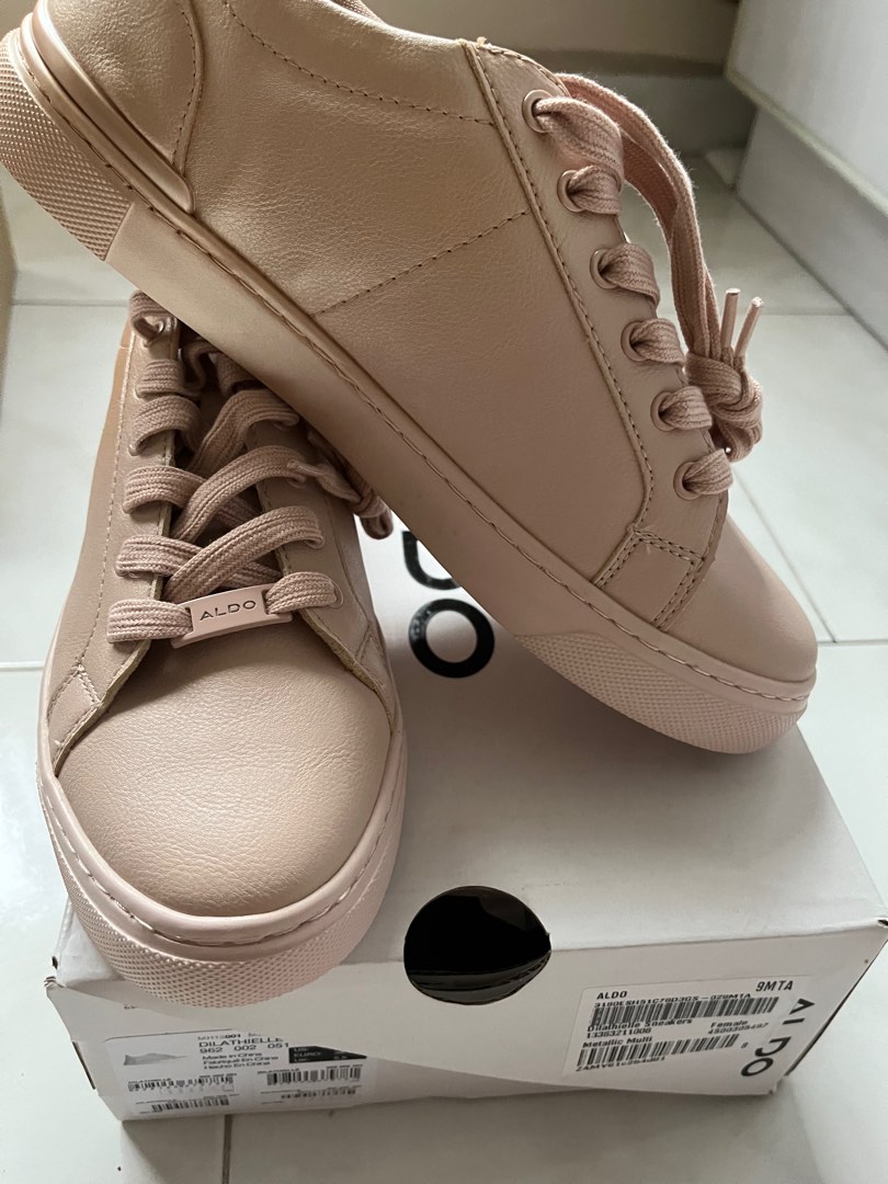 Aldo Sneaker Metallic Pink Women s Fashion Footwear Sneakers