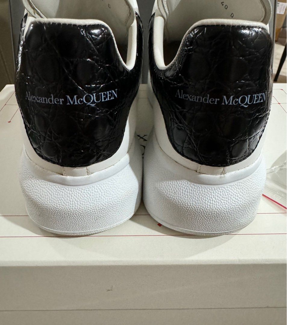 Authentic Alexander McQueen Sneake Leath S.Rubber Larry White