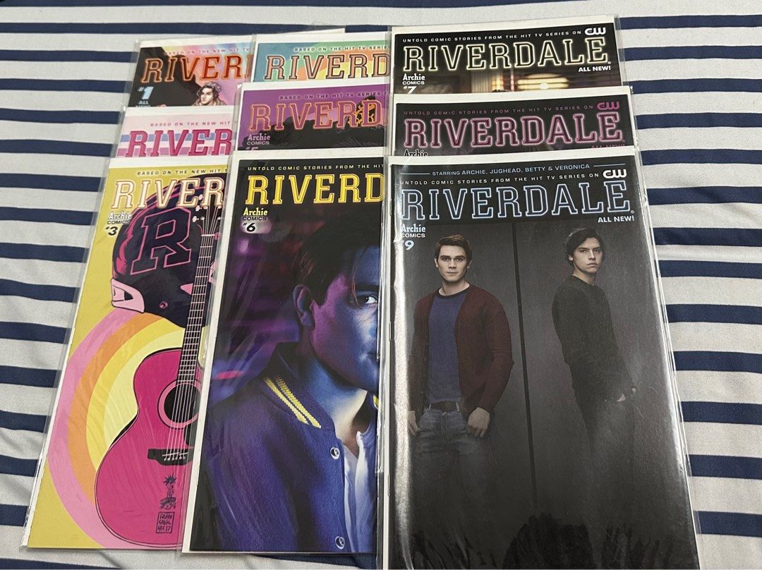 Archie Comics: Riverdale Comic Book Volume 1 to 9 (Category: Comics & Manga) located in Quezon City. Submitted by anywho96 (Listing ID 1286549123, Image 3). Description: ❕ P200 each or take all for P1,500 📍 Location: SM North, Fairview Area 💵 MOP: BDO/GCash 🚚 Shipping: Grab/Lalamove/LBC for provincial.